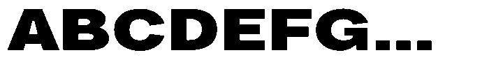 Phiano Gr BlackExtraExpanded Font UPPERCASE