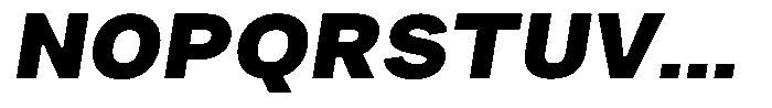Phiano Gr BlackSemExpSlant Font UPPERCASE