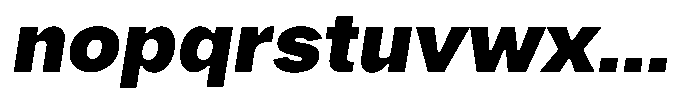 Phiano Gr BlackSemExpSlant Font LOWERCASE