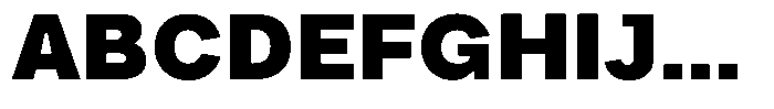 Phiano Gr BlackSemiExpanded Font UPPERCASE