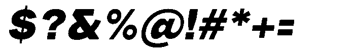 Phiano Gr BlackSlant Font OTHER CHARS