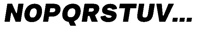 Phiano Gr BlackSlant Font UPPERCASE