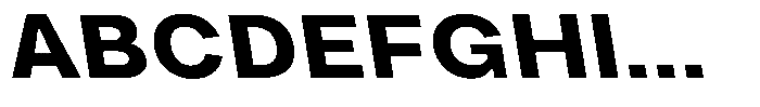 Phiano Gr BoldExpBackslant Font UPPERCASE