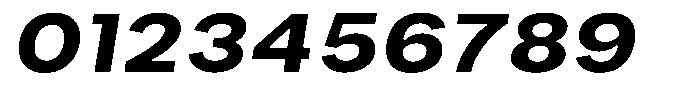Phiano Gr BoldExpandedSlant Font OTHER CHARS