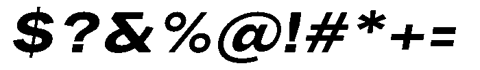 Phiano Gr BoldExpandedSlant Font OTHER CHARS