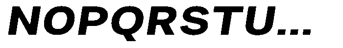 Phiano Gr BoldExpandedSlant Font UPPERCASE