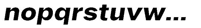 Phiano Gr BoldExpandedSlant Font LOWERCASE