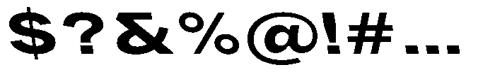 Phiano Gr BoldExtExpBackslant Font OTHER CHARS
