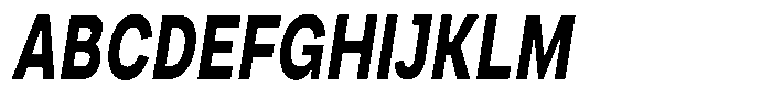 Phiano Gr BoldExtraCondSlant Font UPPERCASE