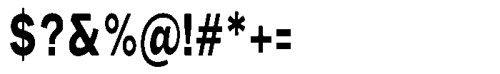 Phiano Gr BoldExtraCondensed Font OTHER CHARS