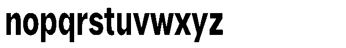 Phiano Gr BoldExtraCondensed Font LOWERCASE