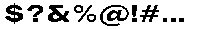Phiano Gr BoldExtraExpanded Font OTHER CHARS