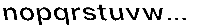 Phiano Gr ExpandedBackslant Font LOWERCASE