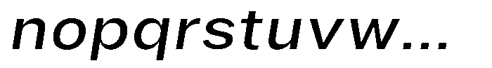 Phiano Gr ExpandedSlant Font LOWERCASE