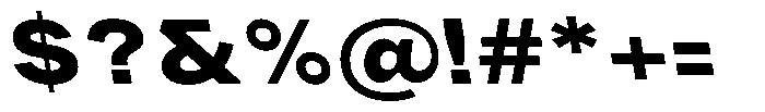 Phiano Gr ExtBdExpBackslant Font OTHER CHARS