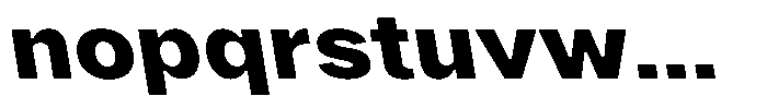 Phiano Gr ExtBdExpBackslant Font LOWERCASE