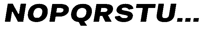 Phiano Gr ExtBdExpSlant Font UPPERCASE