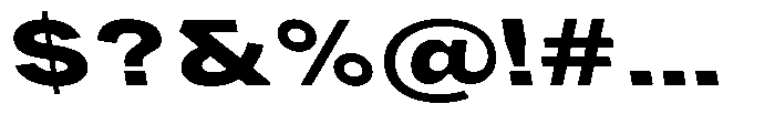 Phiano Gr ExtBdExtExpBackslant Font OTHER CHARS