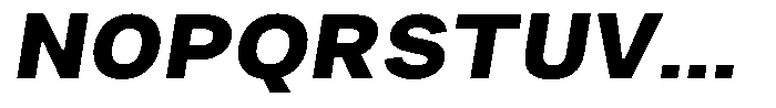 Phiano Gr ExtBdSemExpSlant Font UPPERCASE
