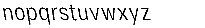 Phiano Gr ExtLtCondBackslant Font LOWERCASE
