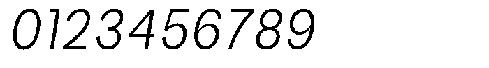 Phiano Gr ExtLtCondSlant Font OTHER CHARS