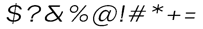 Phiano Gr ExtLtExpSlant Font OTHER CHARS