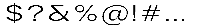 Phiano Gr ExtLtExtExp Font OTHER CHARS