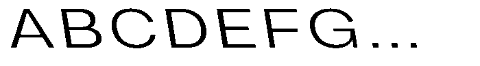 Phiano Gr ExtLtExtExpBackslant Font UPPERCASE