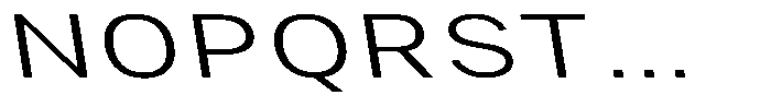 Phiano Gr ExtLtExtExpBackslant Font UPPERCASE