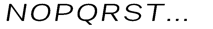 Phiano Gr ExtLtExtExpSlant Font UPPERCASE