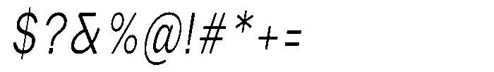 Phiano Gr ExtLtExtraCondSlant Font OTHER CHARS