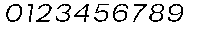 Phiano Gr ExtLtSemExpSlant Font OTHER CHARS