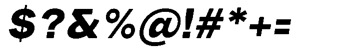 Phiano Gr ExtraBoldSlant Font OTHER CHARS