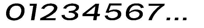 Phiano Gr ExtraExpandedSlant Font OTHER CHARS