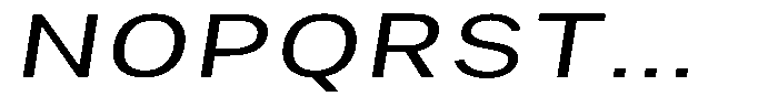 Phiano Gr LightExtExpSlant Font UPPERCASE