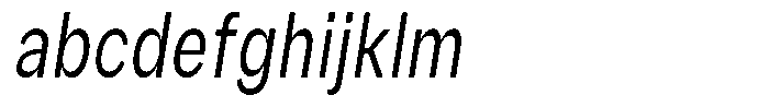 Phiano Gr LightExtraCondSlant FONT