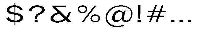 Phiano Gr LightExtraExpanded Font OTHER CHARS