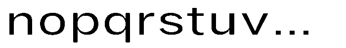 Phiano Gr LightExtraExpanded Font LOWERCASE