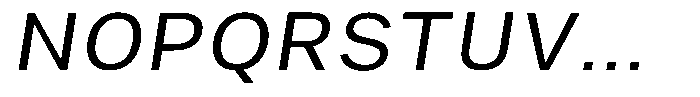 Phiano Gr LightSemExpSlant Font UPPERCASE