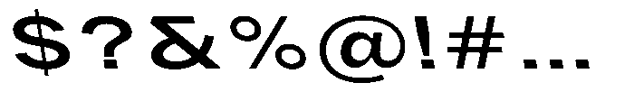 Phiano Gr MedExtExpBackslant Font OTHER CHARS