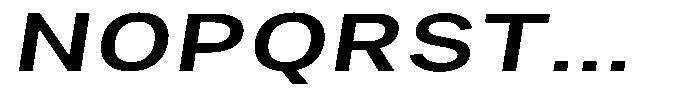 Phiano Gr MedExtExpSlant Font UPPERCASE
