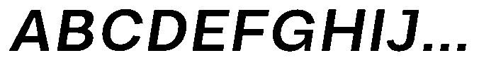 Phiano Gr MedSemExpSlant Font UPPERCASE
