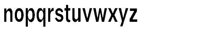 Phiano Gr MediumExtraCondensed Font LOWERCASE