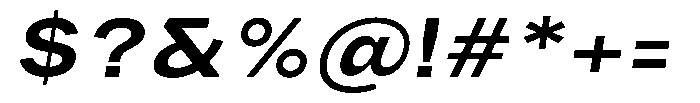 Phiano Gr SemBdExpSlant Font OTHER CHARS