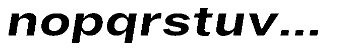 Phiano Gr SemBdExtExpSlant Font LOWERCASE