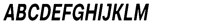 Phiano Gr SemBdExtraCondSlant Font UPPERCASE