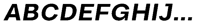 Phiano Gr SemBdSemExpSlant Font UPPERCASE