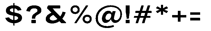 Phiano Gr SemiBoldExpanded Font OTHER CHARS