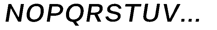 Phiano Gr SemiExpandedSlant Font UPPERCASE