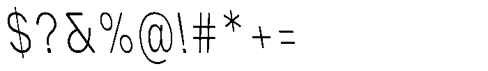 Phiano Gr ThXCnBackslant Font OTHER CHARS